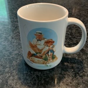 Norman Rockwell Catching the Big One mug